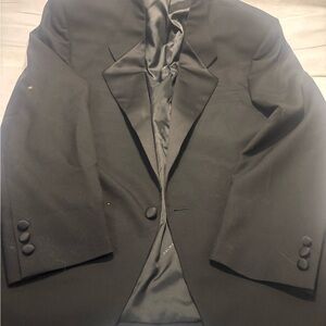 Pierre Balmain Men's Black Single-Button Tuxedo Blazer